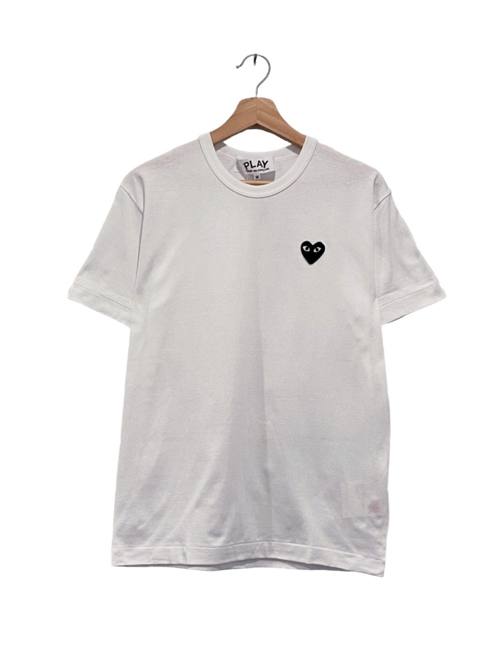 Comme des Garçons Play White T-Shirt Black Heart Size XL Streetwear Hipster